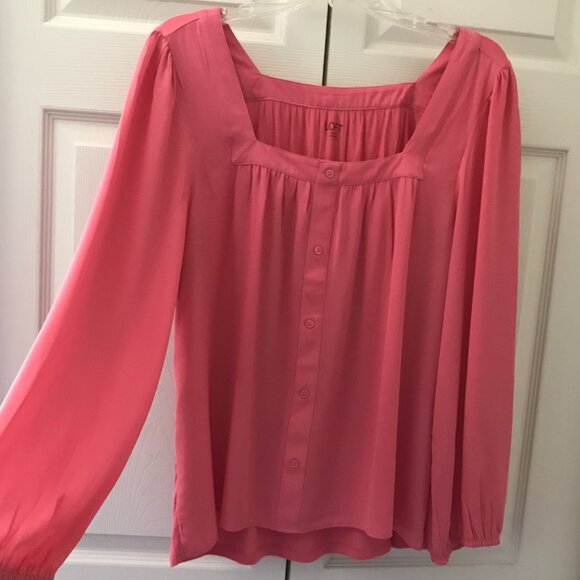 Ann Taylor Loft Square Neck Blouse - Picture 1 of 7